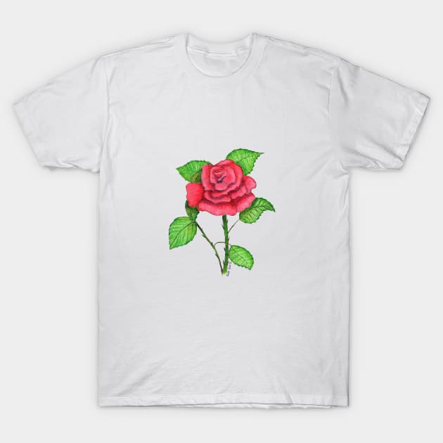 Rose T-Shirt by ReneeDixonArt